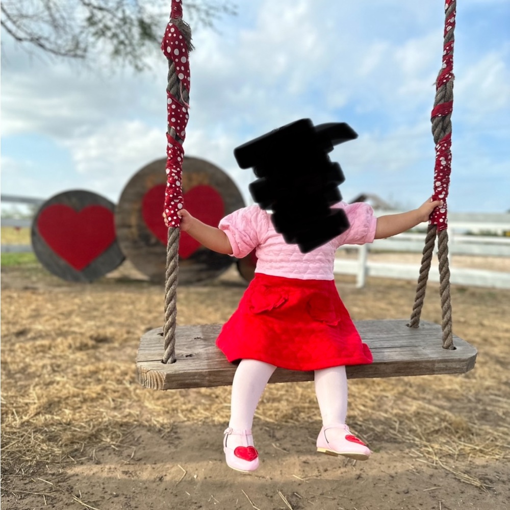 Valentines dress and shoes. Used once only